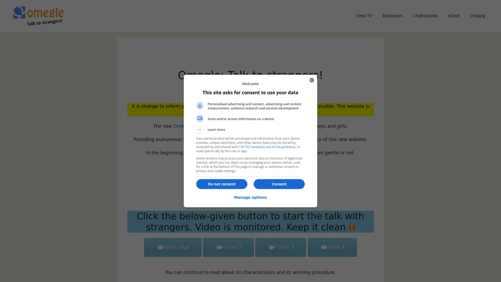 Omegle Talk To Strangers: Random Video Chat Platform Online