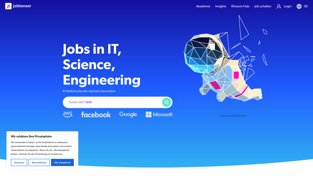 Jobtensor: AI-Powered Job Board for IT, Science & Engineering Jobs