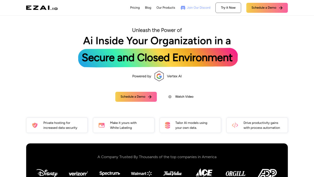 EZAI | Enterprise: Secure, Personalized AI Suite for Training