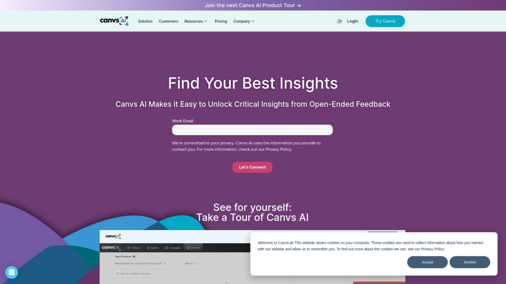 Canvs AI: AI Text Analysis for Deep Consumer Insights Platform