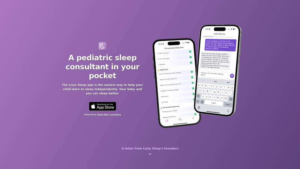 Lizzy Sleep: Pediatric Sleep App for Independent & Peaceful Nights