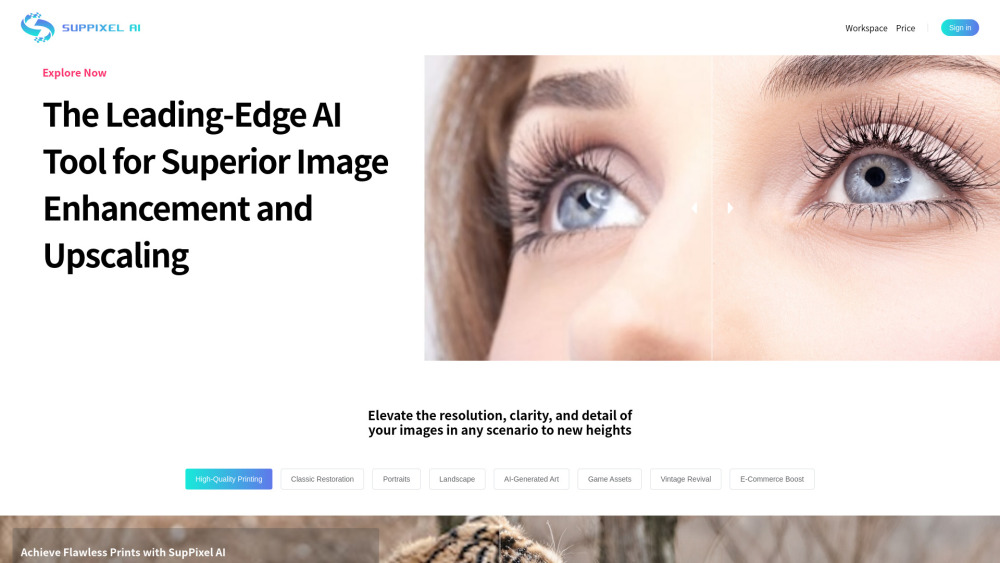 SupPixel AI: Advanced Image Enhancement & Upscaling Solution