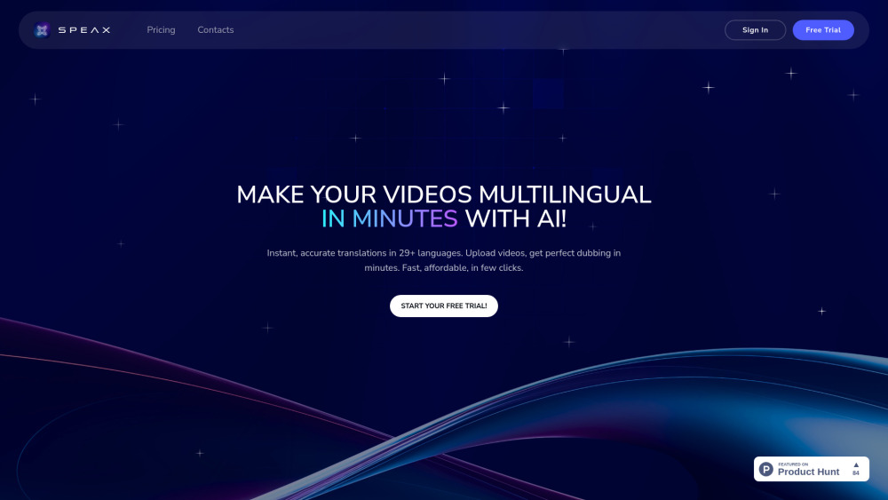 Speax AI: Multilingual Video Dubbing Platform | AI-Powered Dubbing Tool