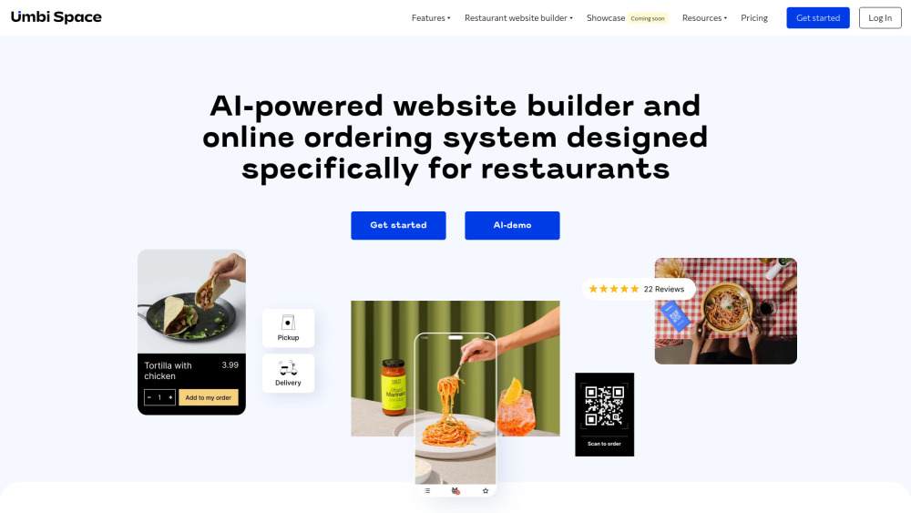 Umbi Space: AI Website Builder & Ordering for Restaurants