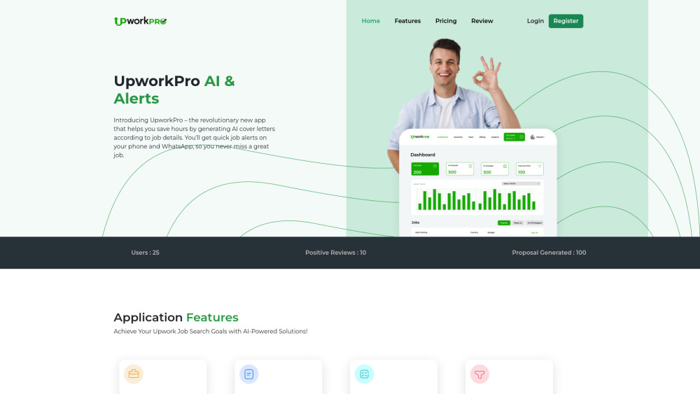 UpworkPro: AI Cover Letter & Job Alert Generator for Professionals