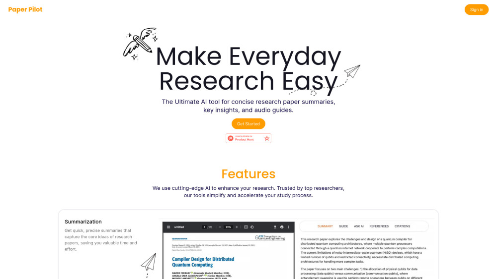 Paper Pilot: AI-Driven Research Summaries & Key Insights