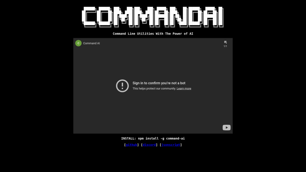 CommandAI: AI-Powered Command Line Tools for Efficient Workflow