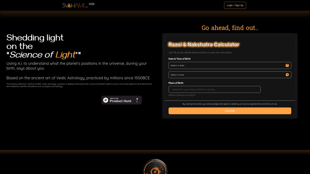 SvahaMe.ai: AI-Powered Vedic Astrology Readings Online Platform
