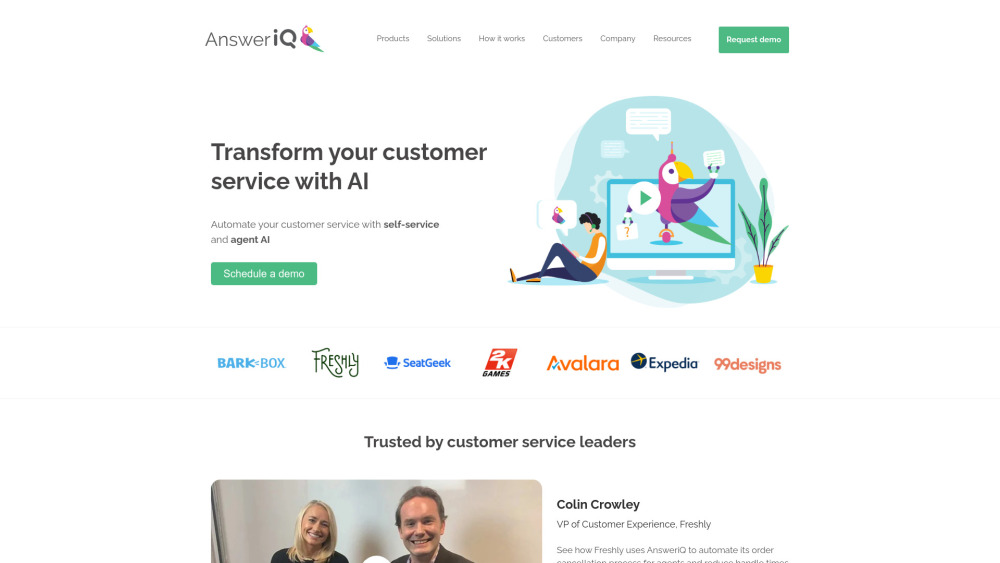 AnsweriQ: AI-Powered Customer Service | Use Cases, Pricing, Reviews