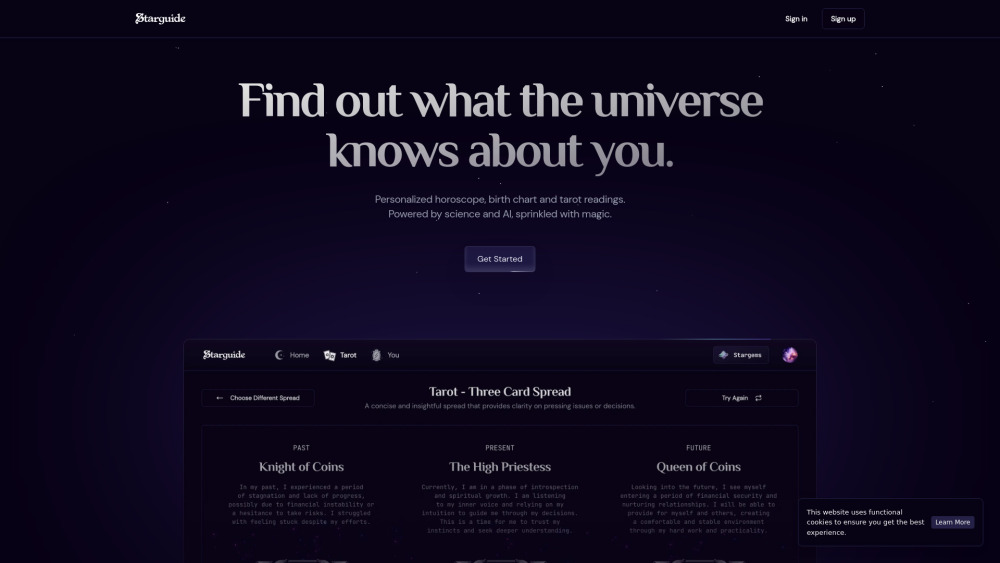 Starguide: Personalized Horoscope & Tarot App - Your Future Insights