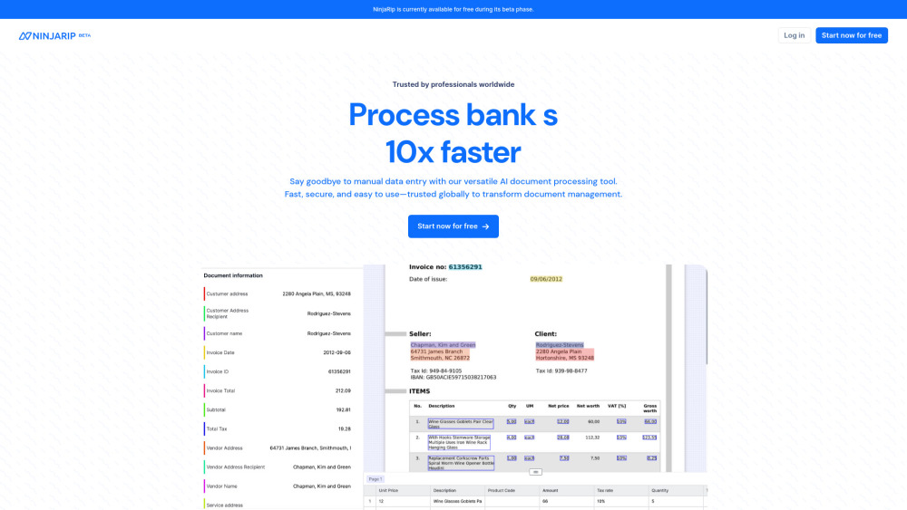 NinjaRIP: AI Document Processing Service - Efficient Business Solutions