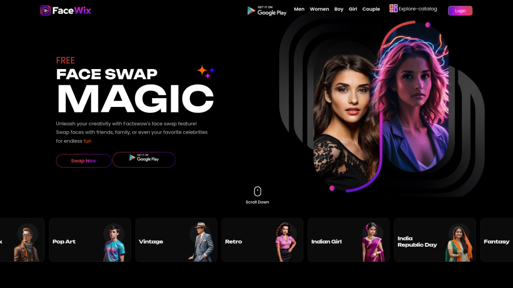 FaceWix: AI Face Swapping Tool - Create Fun, Unique Images
