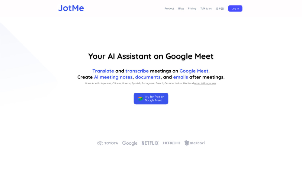 **JotMe: Real-time Translation & Multilingual Meeting Notes Platform**