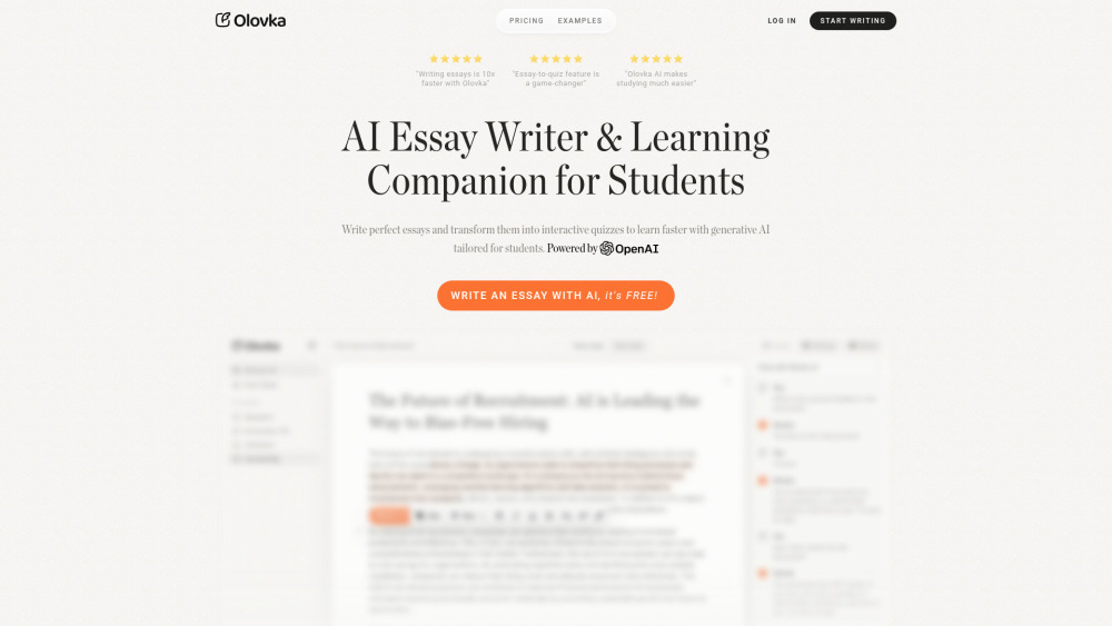 Olovka AI: Essay Writer & Learning Tool for Students