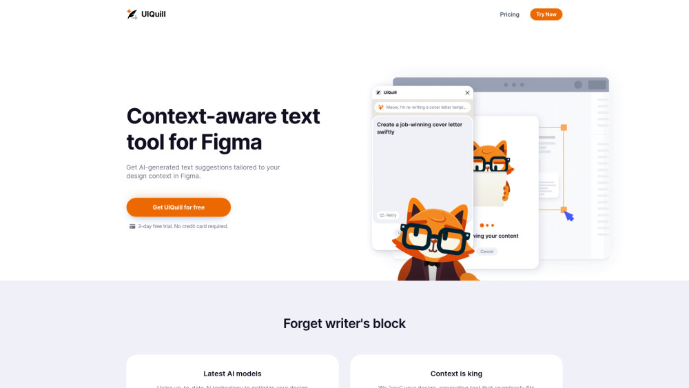 UIQuill: AI Text Suggestions Tailored for Figma Design Context