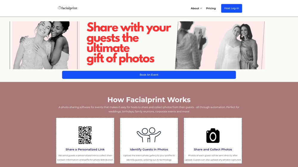 Facialprint: Event Photo Sharing & Automated Guest Identification