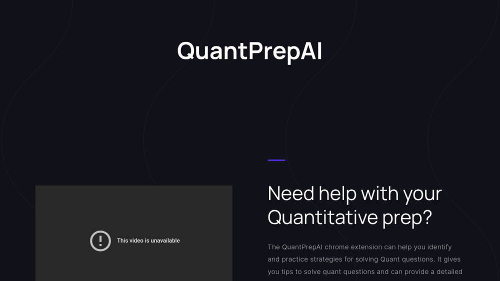 QuantPrepAI: AI Extension for GRE & GMAT Quant Prep