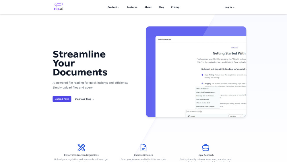 FileAI: AI-Powered Reader for Advanced Document Analysis