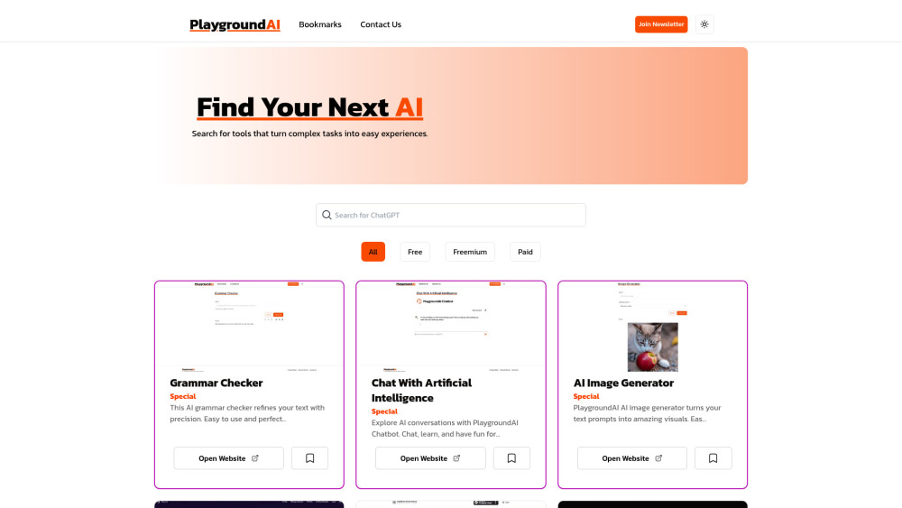 PlaygroundAI: Online Hub with 5000+ AI Tools for Every Need