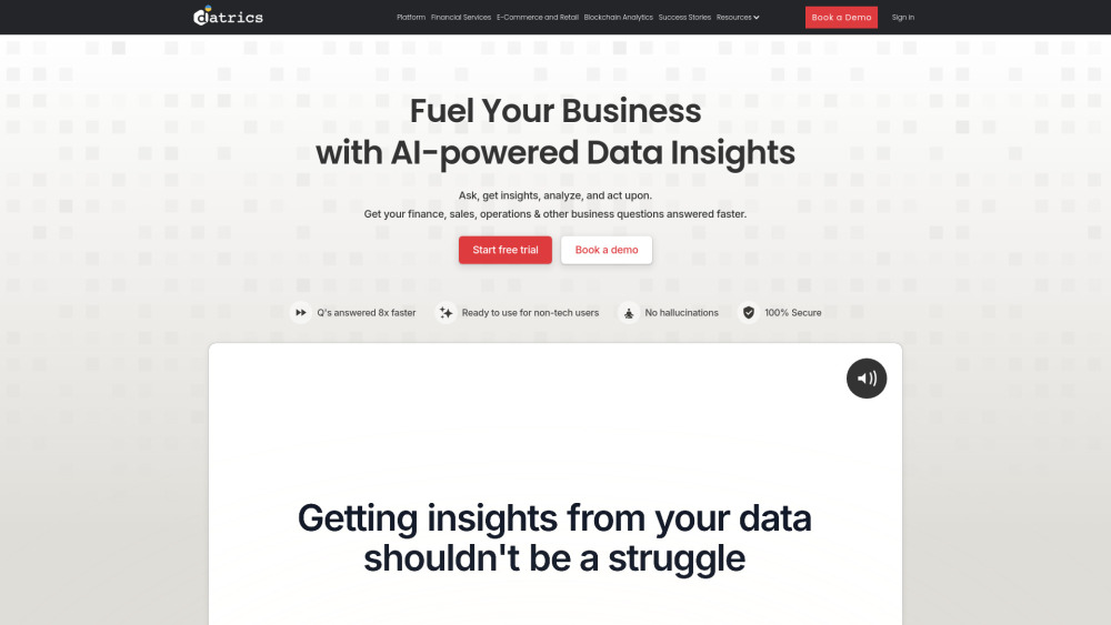 Datrics AI Data Analyst: AI-Powered Platform for Data Insights