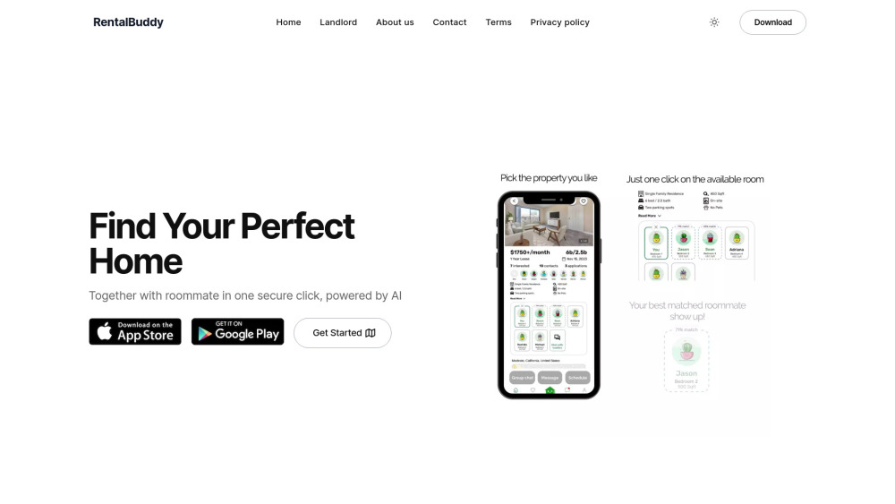 RentalBuddy: AI-Powered Home & Roommate Finder for Easy Rentals