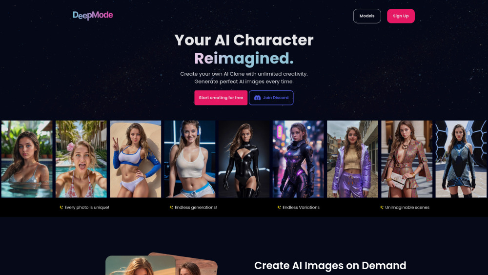 DeepMode.ai: AI Clones & Photos Generation Platform - Powerful & Easy