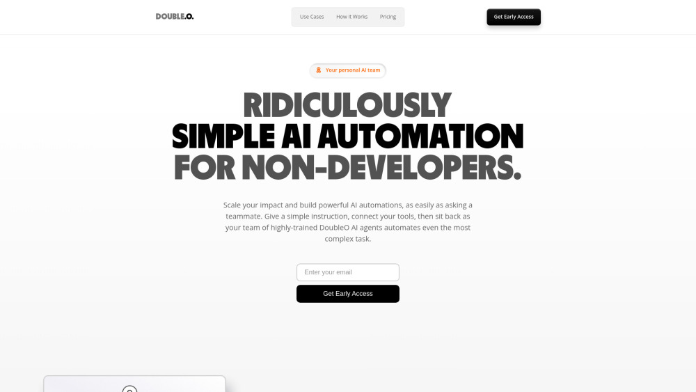 DoubleO.ai: AI Automation Tools for Non-Developers | Easy Use