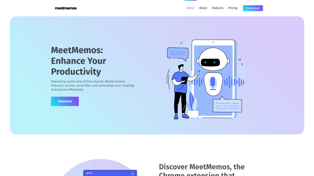 MeetMemos AI: AI Chrome Extension for Transcriptions & Summaries