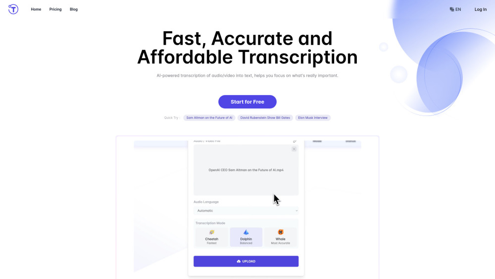 Yescribe.ai: Fast & Accurate AI Transcription for Audio & Video Files