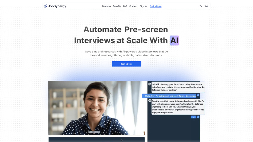 JobSynergy: Real-Time AI Video Interviews & Hiring Platform