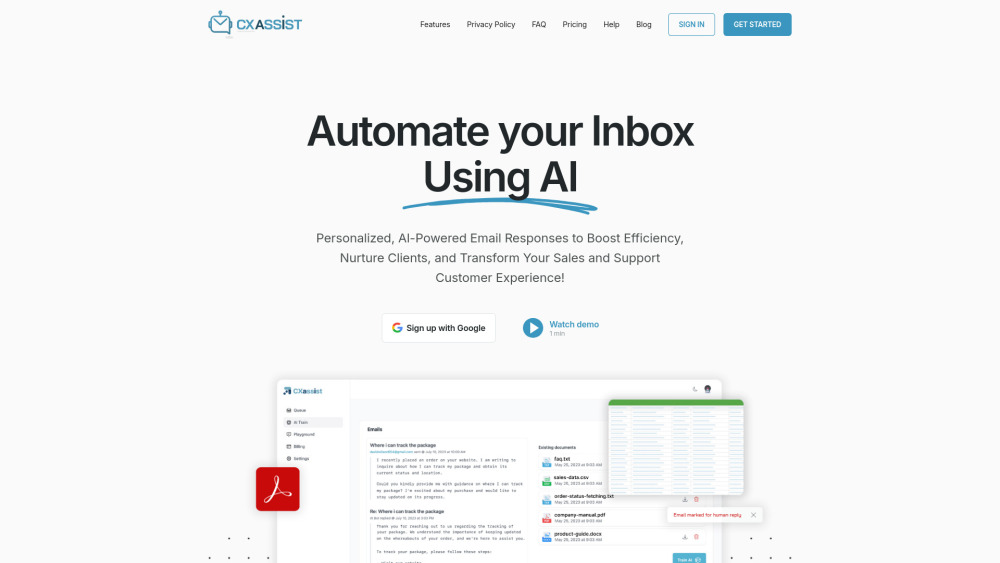 CX Assist: AI-Powered Email Response Platform for Efficient Support