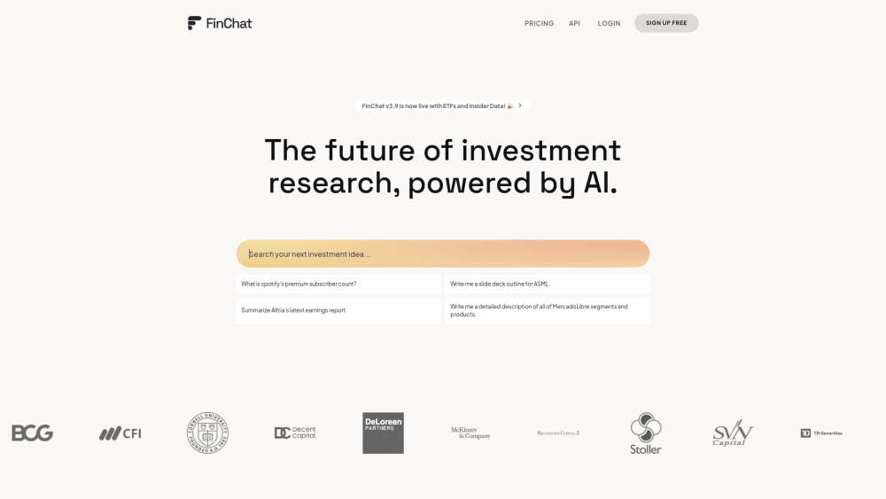 FinChat.io: AI-Powered Stock Research for Smarter Investing