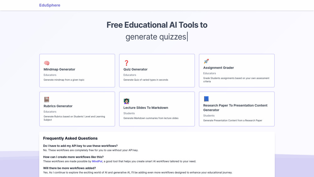 EduSphere: AI-Powered Tool Streamlining Education for Teachers