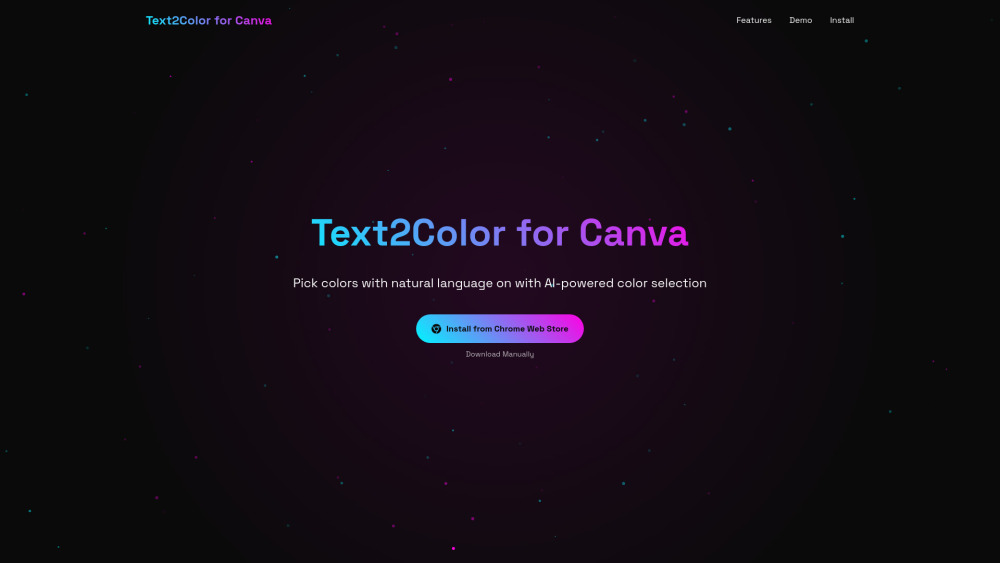 Text2Color for Canva: AI-Powered Color Transformation Tool for Designers