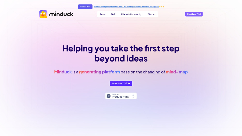 Minduck: AI-Driven Creativity Platform for Ideas & Innovative Solutions