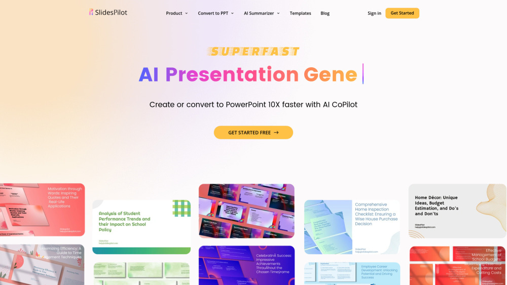 **SlidesPilot: AI Presentation Suite for Simplified Slide Creation**