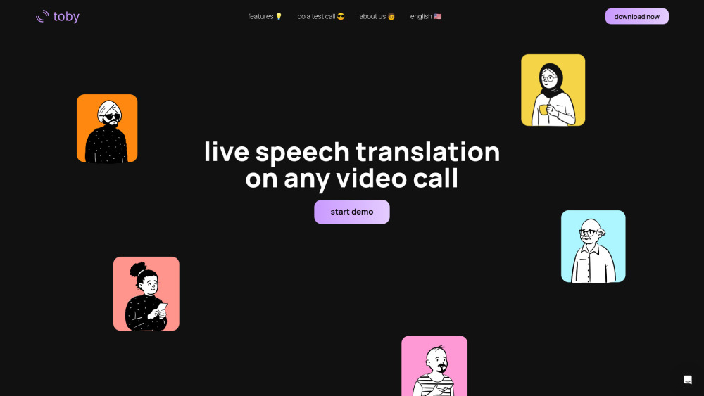 Toby: Live Speech Translation for Multilingual Video Calls | Real-Time Chat