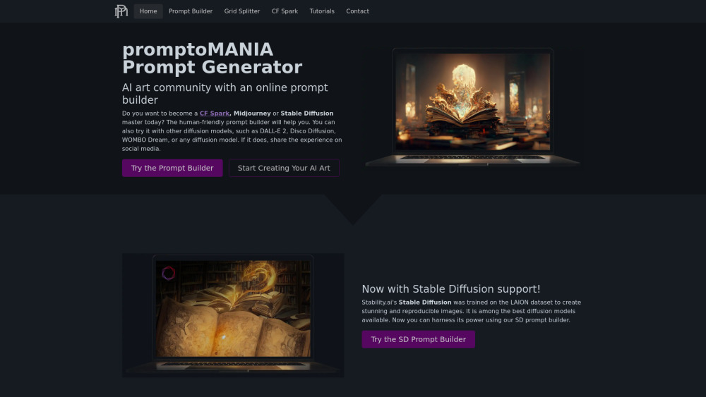 PromptoMANIA: AI Art Prompts Generator for Text-to-Image Models