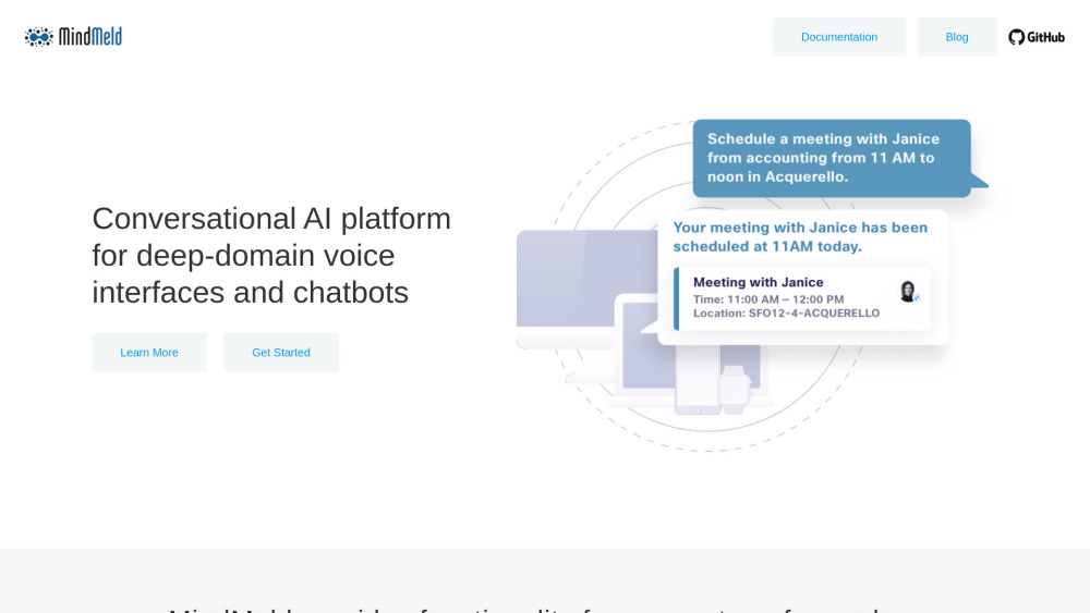 MindMeld: AI for Voice Interfaces & Chatbots - Conversational Platform