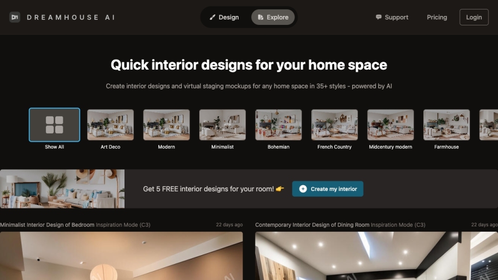 Dreamhouse AI: Quick Virtual Home Redesign & Furniture Staging Tool