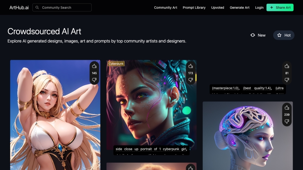 Arthub.ai: Discover, Upload & Share AI Art from Top Community Artists