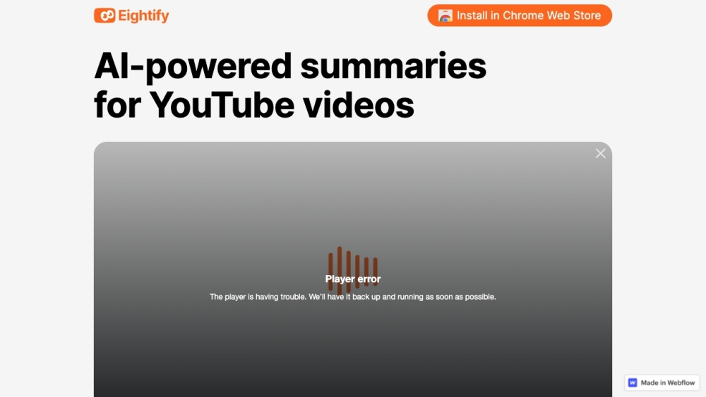 **Eightify AI ChatGPT: Fast, Easy YouTube Video Summaries with AI Power**