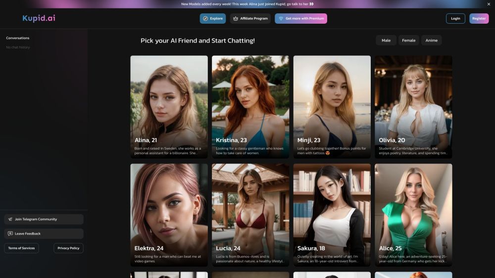 Kupid AI: Chat with AI Girls - Immersive Virtual Companionship Experience