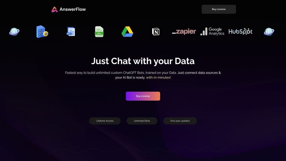 AnswerFlow AI: Unlimited ChatGPT Bots with Lifetime License