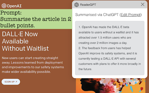 ReaderGPT Chrome Extension: Webpage Summaries & ChatGPT