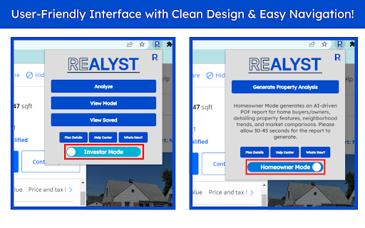 Realyst - Chrome Extension: Essential Tool for Real Estate Investors