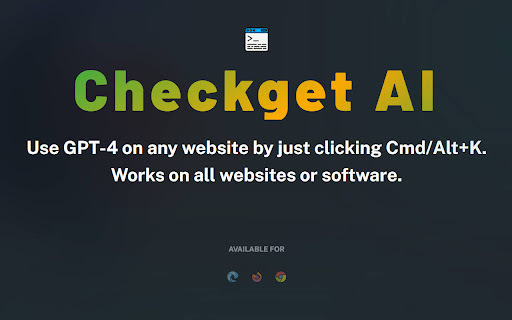 Checkget AI - Chrome Extension : Effortless Task Automation