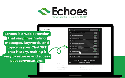 Effortless Conversations: Manage, Search, Edit, Delete, Summarize Chats