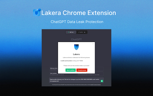 Lakera Chrome Extension: Safeguard Personal Data from ChatGPT Easily