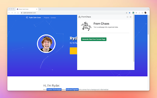 From Chaos - Chrome Extension: Organize & Download Web Content Easily